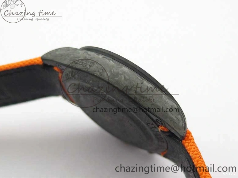 MiroTime 0122 Daytona DIW Carbon Noob 1:1 Best Edition Black Orange Dial on Orange Nylon Strap SA TopPick 2586